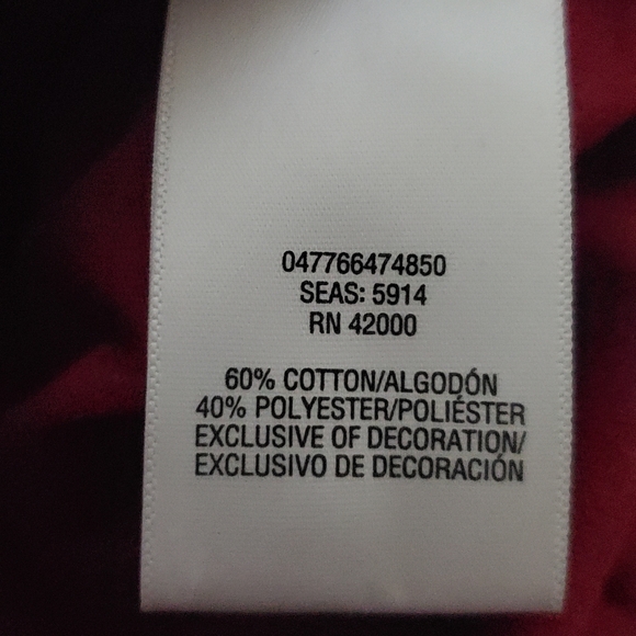 Jaclyn Smith maroon lace top XL - Picture 8 of 8